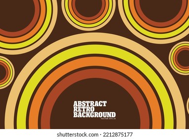 Abstract retro 70s background with colorful striped design, vector illustration design for poster, wall art, banner graphic. computer wallpaper desktop.