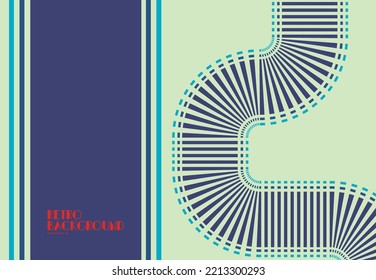 Abstract retro 70s background with colorful striped design, vector illustration design for poster, wall art, banner graphic. computer wallpaper desktop.