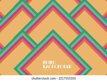 Abstract retro 70s background with colorful striped design, vector illustration design for poster, wall art, banner graphic. computer wallpaper desktop.