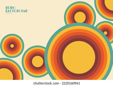 Abstract retro 70s background with colorful striped design, vector illustration design for poster, wall art, banner graphic. computer wallpaper desktop.
