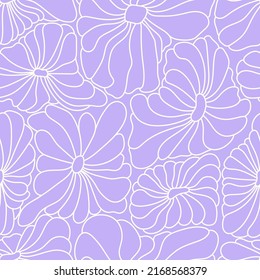 Resumen del fondo retro de los años 70. Patrón sin fisuras del vector psicodélico. Impresión de moda de los años 60. Ilustración hippie vintage con flores. Papel tapiz de la vieja escuela ondulado de la línea de arte
