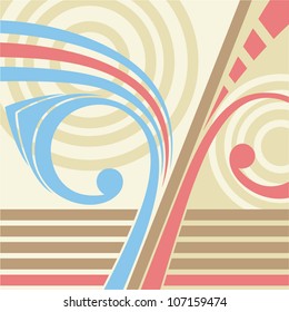 Abstract retro background