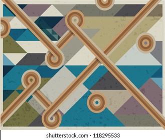 Abstract retro background