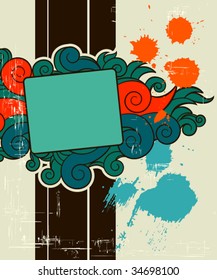 Abstract retro background