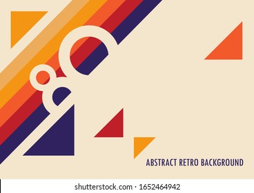Abstract retro background back in the 80s