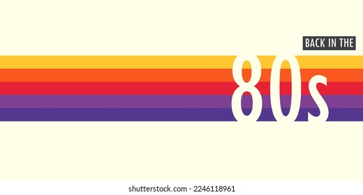 Abstrakter Retro-Hintergrund in den 80er Jahren.
