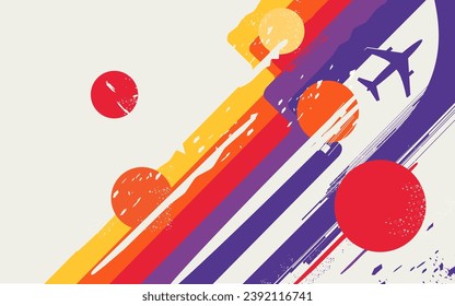 Abstract retro background in back to the 90s style.