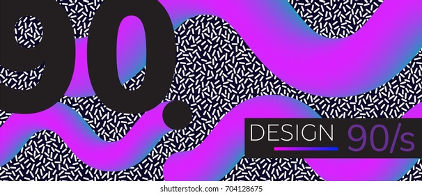 Abstract retro background back to 90s. Vector illustration Gradient Glitch Pattern Design Elements for flyers, leaflets, T-shirts, party etc