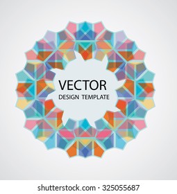 Abstract Retro Background. Can be used as Logo Design. Vector Illustration. 