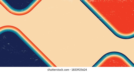 Abstract retro background of color line shape in vintage style color for banner, wallpaper, poster, etc. EPS10