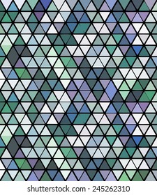 abstract retro background - color triangles with black lines