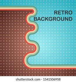abstrakter Retrohintergrund mit Farbwellen
