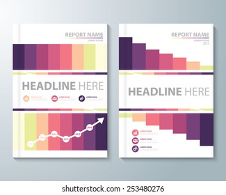 Abstract retro background. Cover design template layout in A4 size for annual report, brochure, flyer, Vector illustration