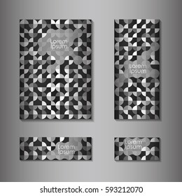 Abstract retro background with multicolored geometric circles  shape. Vector illustration.