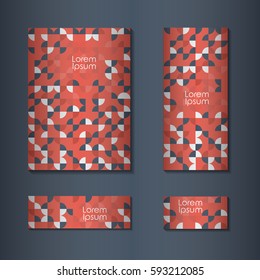 Abstract retro background with multicolored geometric circles  shape. Vector illustration.