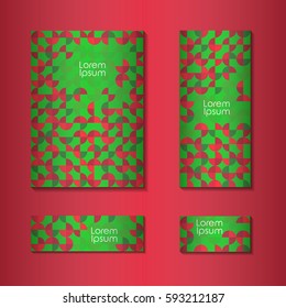 Abstract retro background with multicolored geometric circles  shape. Vector illustration.
