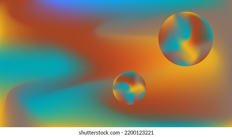 Abstract retro background in red, yellow and blue hues. Vector graphics.