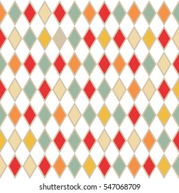 Abstract retro background with rhombus. .