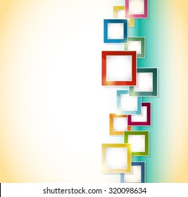 abstract retro background with squares