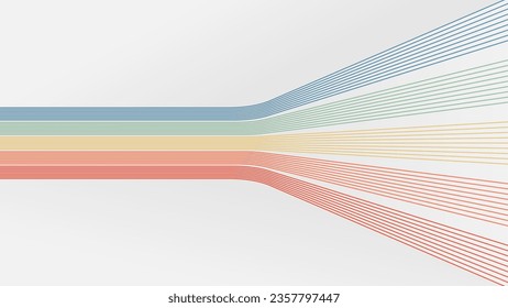 abstract retro background with straight lines in pastel colors, vector illustration