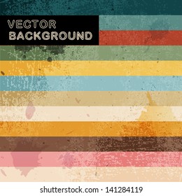 Abstract retro background with stripes