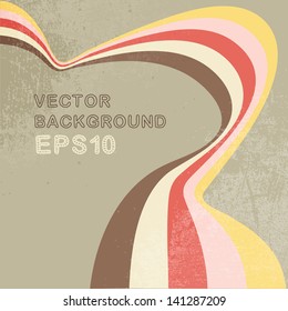 Abstract retro background with stripes
