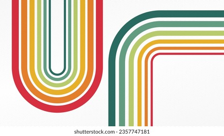 Abstract retro background with stripes and lines. Vector illustration. Eps 10.