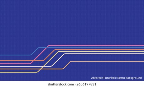 Abstractas fondo retro con rayas y líneas. Ilustración vectorial. Antiguas fondos rayados, carteles, muestras de Anuncio, Colores retro de la década de 1970, años 70, años 80, años 90. rayas de estilo vintage años 70