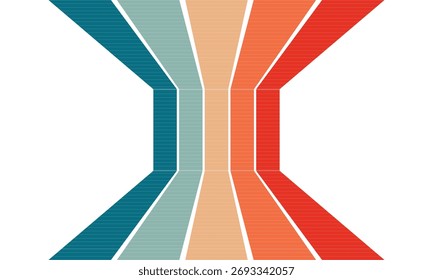 Abstractas fondo retro con rayas y líneas. Vector eps10