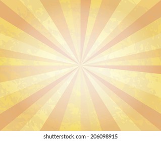 Abstract retro background. Sun Beams with Orange Yellow Blurred. The frame in retro stile.