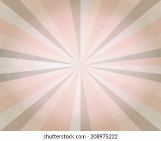 Abstract retro background. Sun Beams with Beige Blurred. The frame in retro stile. 