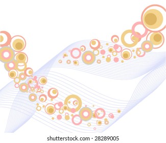 abstract retro background - vector