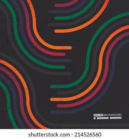 Abstract retro background. Vector illustration