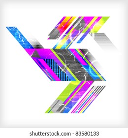 Abstract retro background. Vector illustration (eps10).