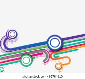 Abstract retro background vector illustration