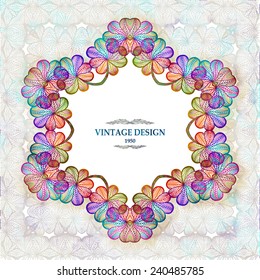 Abstract retro background. Vintage vector illustration, EPS 10 