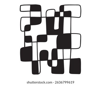 abstract retro beautiful vector pattern, poster background art. Vector illustration
