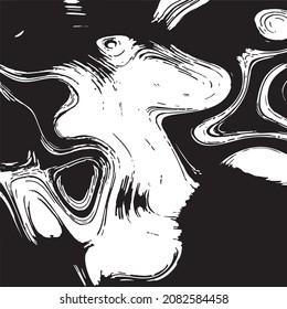 Abstract retro black and white background grunge illustration.