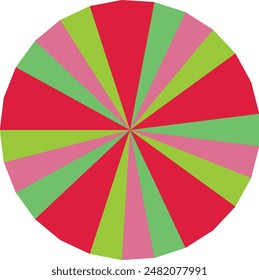 An abstract retro boho sunburst stripe pattern design element.