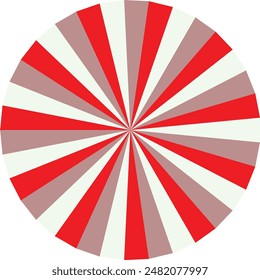 An abstract retro boho sunburst stripe pattern design element.