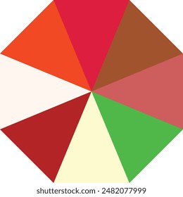 An abstract retro boho sunburst stripe pattern design element.