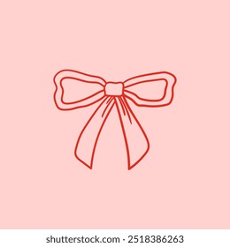 Abstrato arco retrô em estilo de esboço. Ilustração de contorno de vetor da faixa de opções em plano de fundo isolado. Núcleo de coquette estético