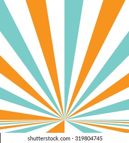 Abstract retro burst vector background.