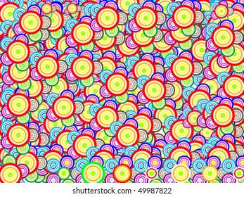 abstract retro circles