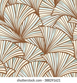 Abstract retro colored vector floral seamless pattern