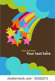 Abstract retro colorful background