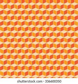 Abstract retro colorful design, 3D geometric shape, Seamless patterns background.