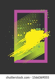 Abstract retro colorful poster background