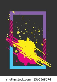 Abstract retro colorful poster background