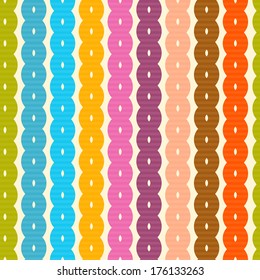 Abstract Retro Colorful Seamless Background 